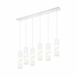 Luminaires Trio Suspensions|Stream Suspension Blanc, 6 lumières