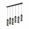 Luminaires Trio Suspensions|Stream Suspension Noir, 6 lumières