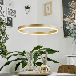hofstein Suspensions|Suspension Barril LED Laiton, 1 lumière