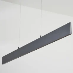 Suspension Brun LED Anthracite, 2 lumières, Télécommandes