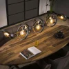 hofstein Suspensions|Suspension Hover Anthracite, 8 lumières
