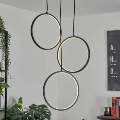hofstein Éclairage Led|Suspension Nevogilde LED Noir, 1 lumière