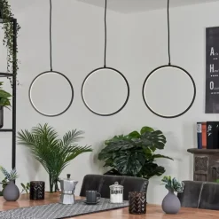 hofstein Suspensions|Suspension Nevogilde LED Noir, 1 lumière