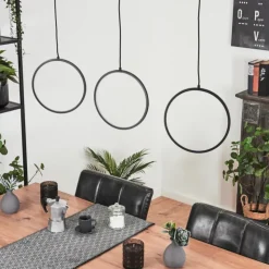 hofstein Suspensions|Suspension Nevogilde LED Noir, 1 lumière