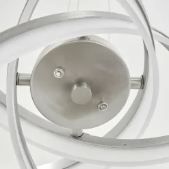 hofstein Éclairage Led|Suspension Vignats LED Nickel mat, 4 lumières