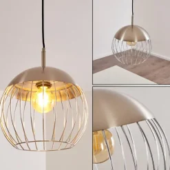 hofstein Suspensions|Suspension Agiez Nickel mat, 1 lumière