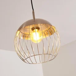 hofstein Suspensions|Suspension Agiez Nickel mat, 1 lumière