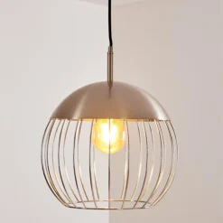 hofstein Suspensions|Suspension Agiez Nickel mat, 1 lumière