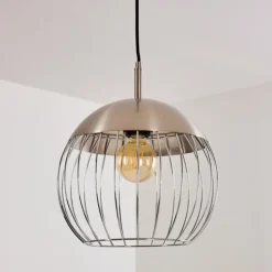 hofstein Suspensions|Suspension Agiez Nickel mat, 1 lumière