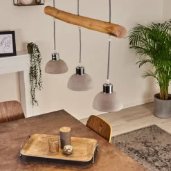 hofstein Suspensions|Suspension Ambri Nickel mat, 3 lumières