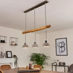 hofstein Suspensions|Suspension Ambri Nickel mat, 3 lumières