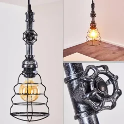 hofstein Suspensions|Suspension Arvika Argenté, 1 lumière
