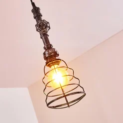 hofstein Suspensions|Suspension Arvika Argenté, 1 lumière