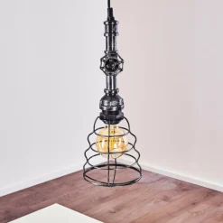 hofstein Suspensions|Suspension Arvika Argenté, 1 lumière