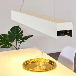 hofstein Suspensions|Suspension Bacoor LED Noir, Blanc, 5 lumières