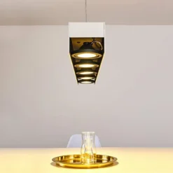 hofstein Suspensions|Suspension Bacoor LED Noir, Blanc, 5 lumières
