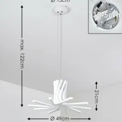 hofstein Suspensions|Suspension Bangor LED Blanc, 1 lumière