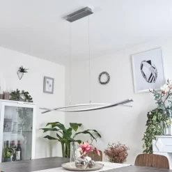 hofstein Suspensions|Suspension Bernese LED Nickel mat, 3 lumières
