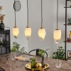 hofstein Suspensions|Suspension Bocayuva Laiton, 4 lumières