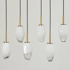 hofstein Suspensions|Suspension Bocayuva Noir, 6 lumières