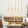 Luminaires Brilliant Suspensions|Suspension Brilliant Darcia Noir, 5 lumières