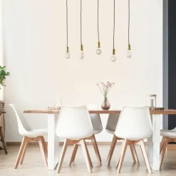 Luminaires Brilliant Suspensions|Suspension Brilliant Darcia Noir, 5 lumières