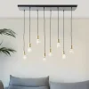 Luminaires Brilliant Suspensions|Suspension Brilliant Darcia Noir, 8 lumières