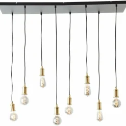 Luminaires Brilliant Suspensions|Suspension Brilliant Darcia Noir, 8 lumières