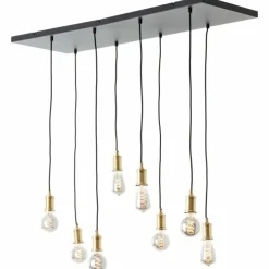 Luminaires Brilliant Suspensions|Suspension Brilliant Darcia Noir, 8 lumières