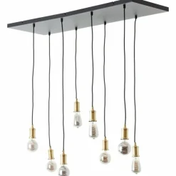 Luminaires Brilliant Suspensions|Suspension Brilliant Darcia Noir, 8 lumières