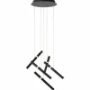 Luminaires Brilliant Suspensions|Suspension Brilliant Lagano LED Noir, 1 lumière