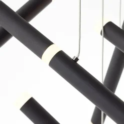 Luminaires Brilliant Suspensions|Suspension Brilliant Lagano LED Noir, 1 lumière