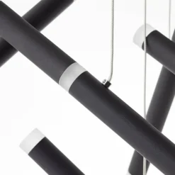 Luminaires Brilliant Suspensions|Suspension Brilliant Lagano LED Noir, 1 lumière