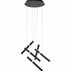 Luminaires Brilliant Suspensions|Suspension Brilliant Lagano LED Noir, 1 lumière