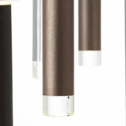 Luminaires Brilliant Éclairage Led|Suspension Brilliant Living Cembalo LED Brun, 16 lumières