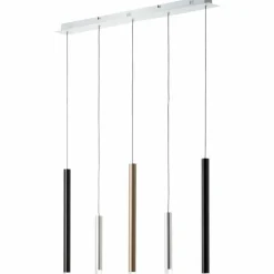 Luminaires Brilliant Éclairage Led|Suspension Brilliant Living Cembalo LED Aluminium, 5 lumières