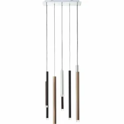 Luminaires Brilliant Éclairage Led|Suspension Brilliant Living Cembalo LED Brun, 8 lumières