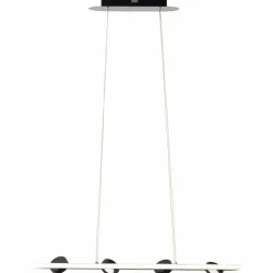 Luminaires Brilliant Suspensions|Suspension Brilliant Nebeker LED Noir, 4 lumières, Télécommandes