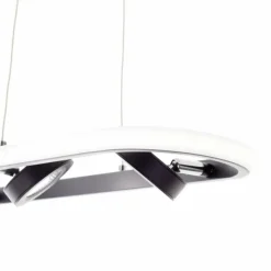 Luminaires Brilliant Suspensions|Suspension Brilliant Nebeker LED Noir, 4 lumières, Télécommandes