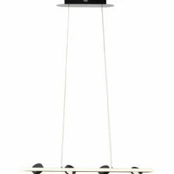 Luminaires Brilliant Suspensions|Suspension Brilliant Nebeker LED Noir, 4 lumières, Télécommandes