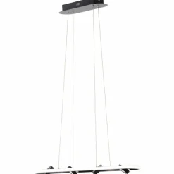 Luminaires Brilliant Suspensions|Suspension Brilliant Nebeker LED Noir, 4 lumières, Télécommandes