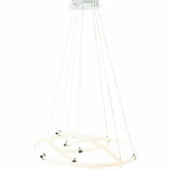 Luminaires Brilliant Éclairage Led|Suspension Brilliant Poolen LED Argenté, 1 lumière, Télécommandes