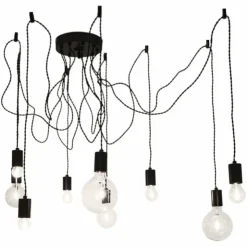 By Rydéns Suspensions|Suspension By Rydens Spindelon Noir, 9 lumières