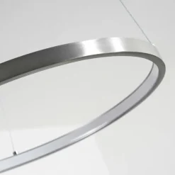 hofstein Suspensions|Suspension Calcium LED Nickel mat, 1 lumière