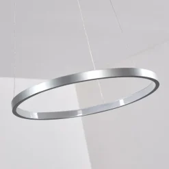 hofstein Suspensions|Suspension Canisteo LED Argenté, 1 lumière