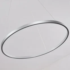 hofstein Suspensions|Suspension Canisteo LED Argenté, 1 lumière