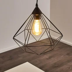 hofstein Suspensions|Suspension Cenova Noir, 1 lumière