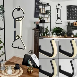 hofstein Éclairage Led|Suspension Chlak LED Noir, 3 lumières, Télécommandes