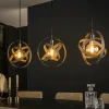 hofstein Suspensions|Suspension Cosmos Anthracite, 3 lumières