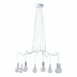 Luce Design Suspensions|Suspension Cuyama Blanc, 8 lumières